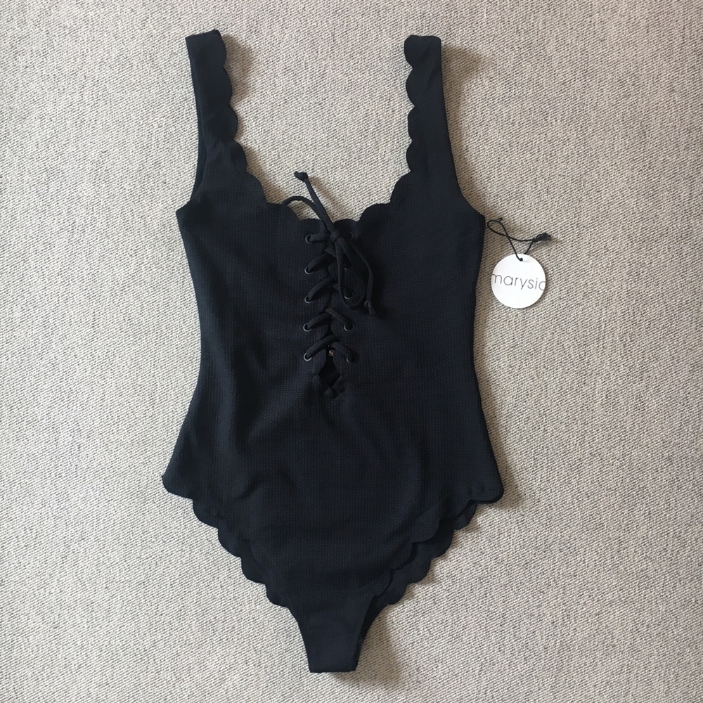 Marysia Swim | Palm Springs Tie Maillot | Black